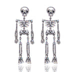 Trendy Christmas Earrings with Reindeer and Snowman Design