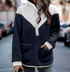 Stylish Long Sleeve Jacket with Multi Panel Pockets