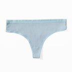 Trendy Solid Color Breathable Low Waist Women's Thongs