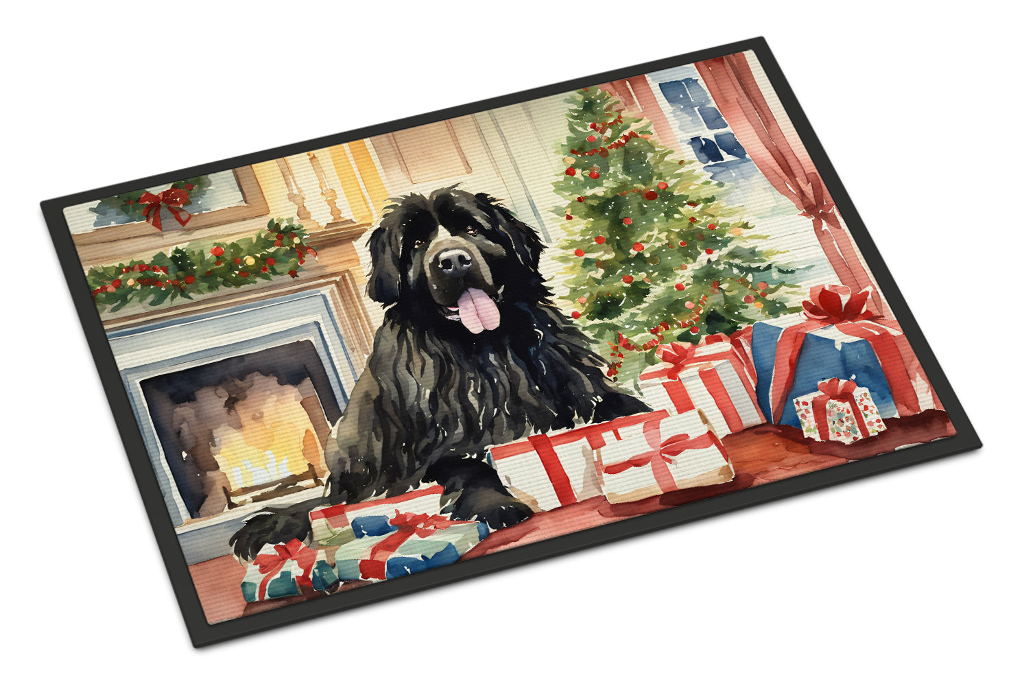 Newfoundland Cozy Christmas Doormat