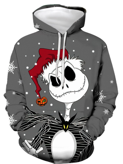 Women's Casual Skull Hoodie for Halloween | Streetwear