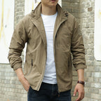 Solid Color Men's Outdoor Jacket