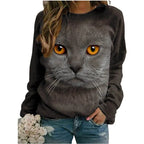 Kawaii 3D Printed Cute Animal Sweatshirt for Women | Streetwear