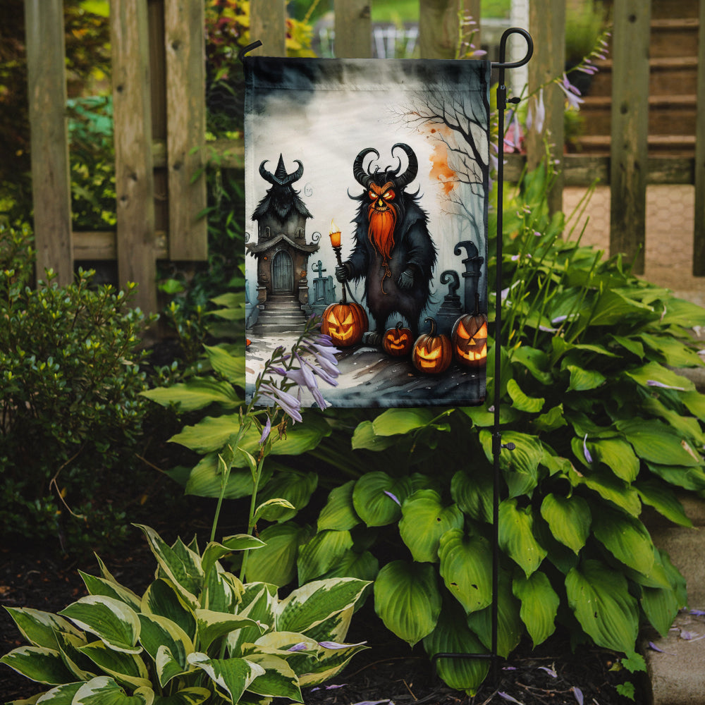 Krampus The Christmas Demon Spooky Halloween Garden Flag