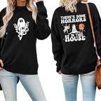 Women's Casual Printed Long Sleeve Pullover Sweater | Streetwear
