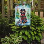 Dachshund Christmas Garden Flag