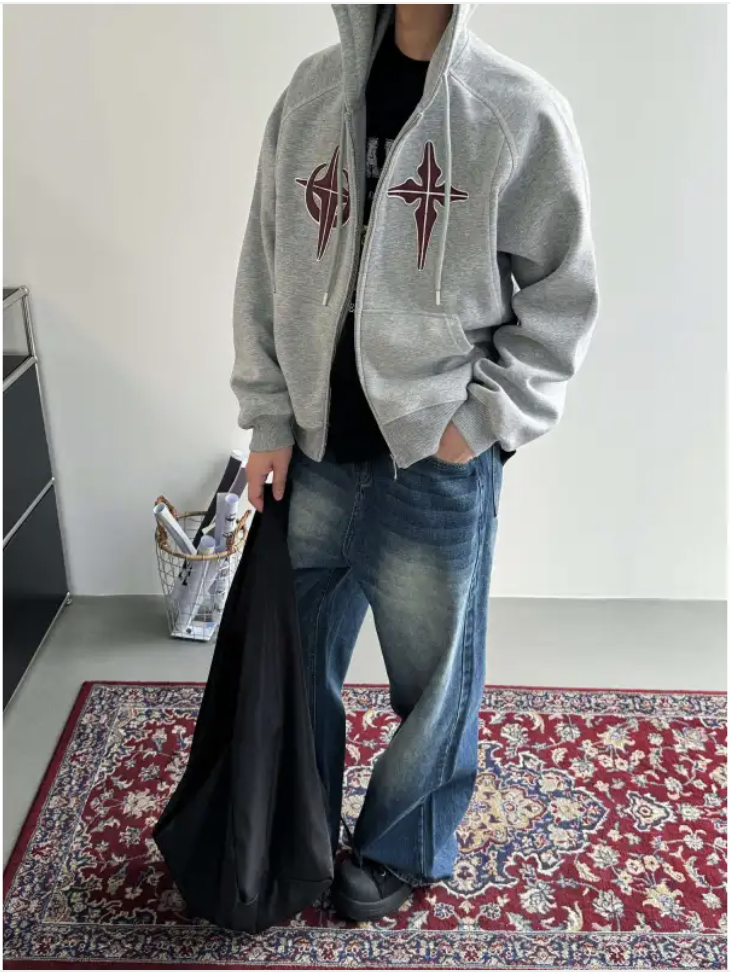 Loose-Fit Retro Cardigan for Spring and Autumn