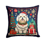 Coton De Tulear Christmas Throw Pillow