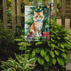Skookum Cat By the Christmas Tree Garden Flag