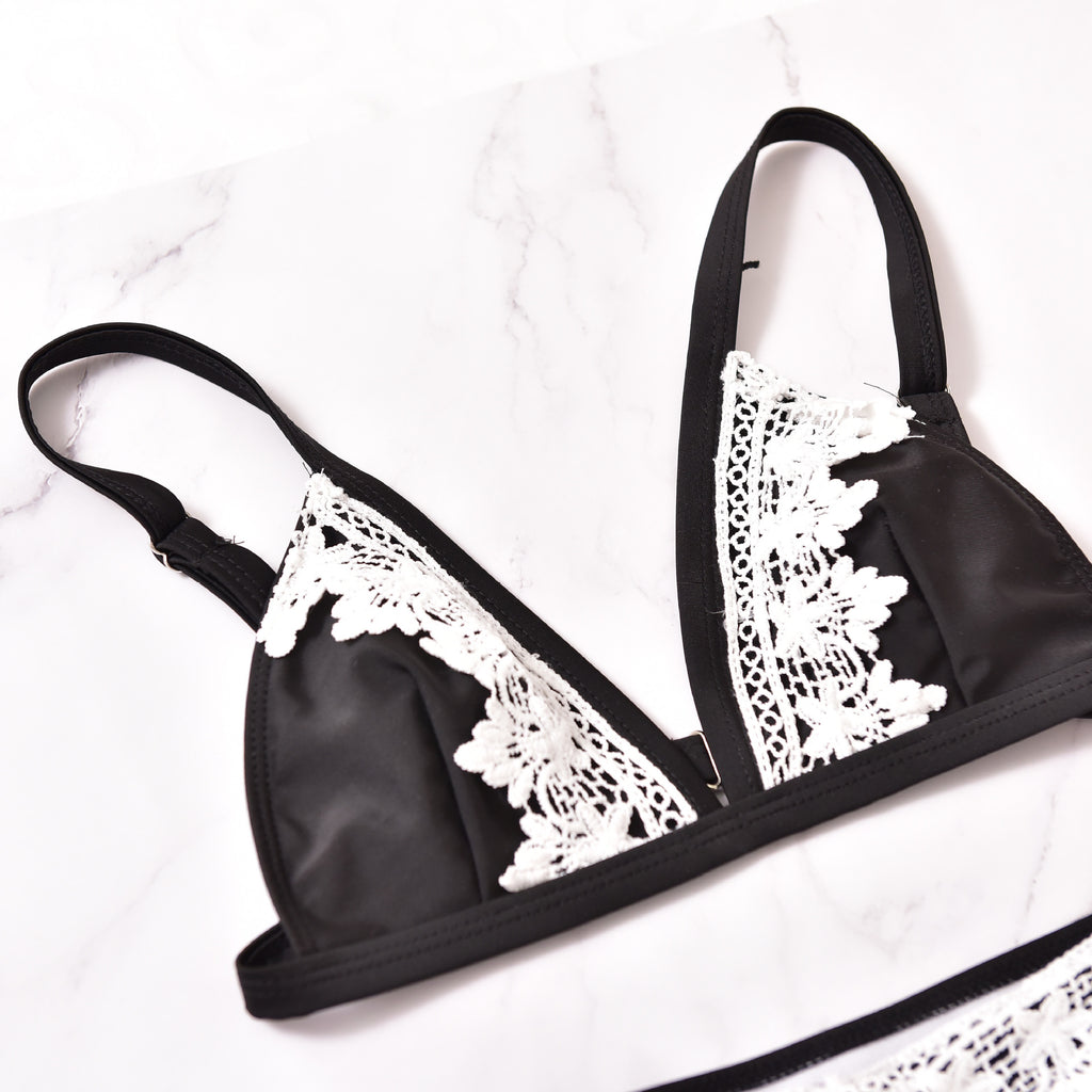 Lace Bikini Swimwear Set