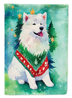 Samoyed Christmas House Flag