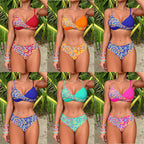 Trendy Cross-Border Bikini with Ethnic Print Design