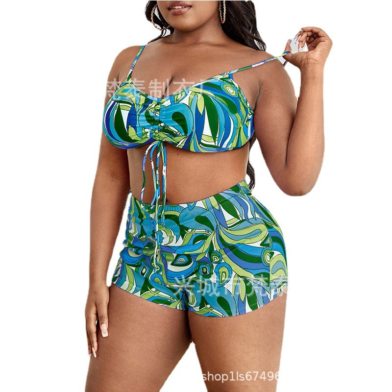2023 Floral 3-Piece Set, Sexy Long Sleeve Swimsuit