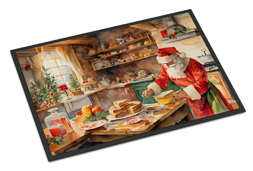 Cookies with Santa Claus Papa Noel Doormat