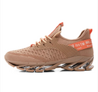 Versatile Knife-Edge White Knit Shoes | Footwear