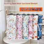 Child's Air Conditioner Comfort Blanket & Beanie | Embroidered Cap
