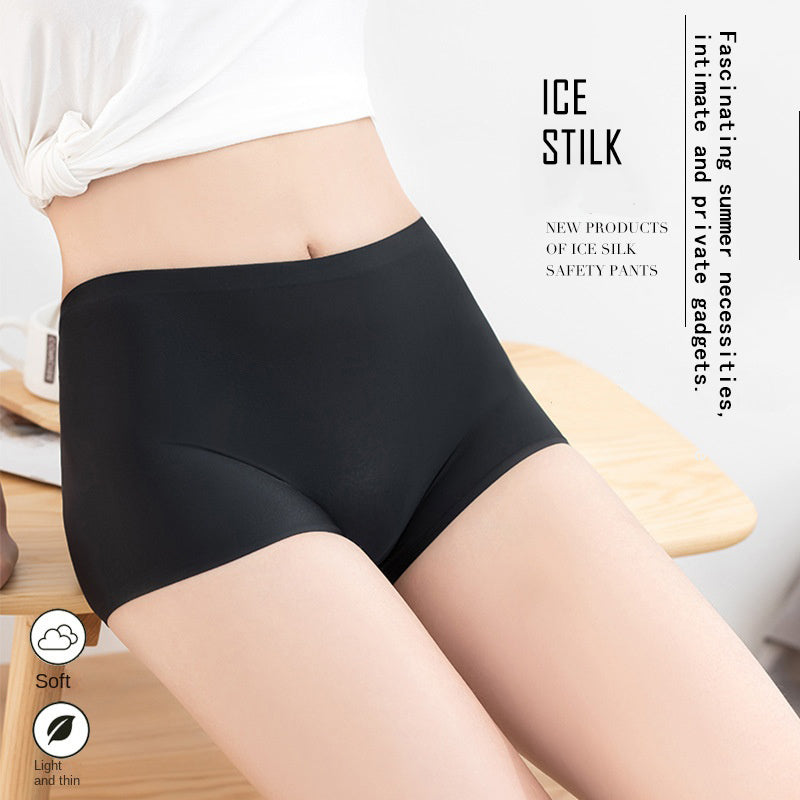 4Pcs Women's Ice Silk Fast-Drying Seamless Shorts Set