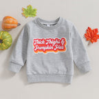 Infant Toddler Halloween Letter Print Long Sleeve Sweater
