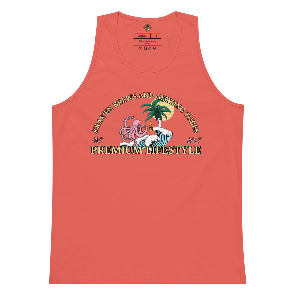Men’s Premium Krak'en Brews and Getting Tubes Tank Top