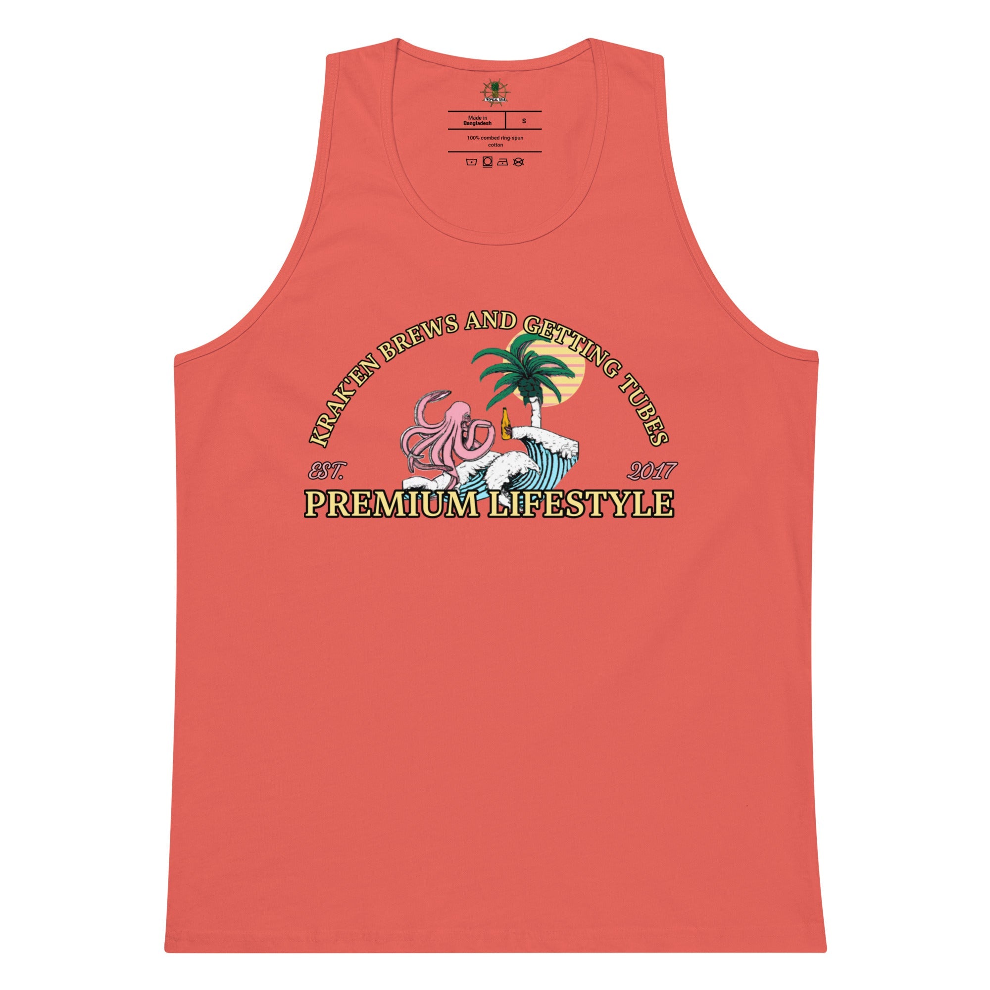 Men’s Premium Krak'en Brews and Getting Tubes Tank Top
