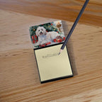 Coton De Tulear Cozy Christmas Sticky Note Holder