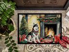 Siberian Husky Cozy Christmas Doormat