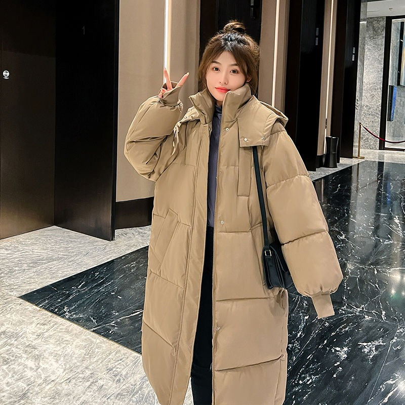 2023 Women's Cotton Puffer Jacket with Hooded Parka