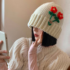 Cute Flower Wool Hat for Women to Showcase Style | Embroidered Cap