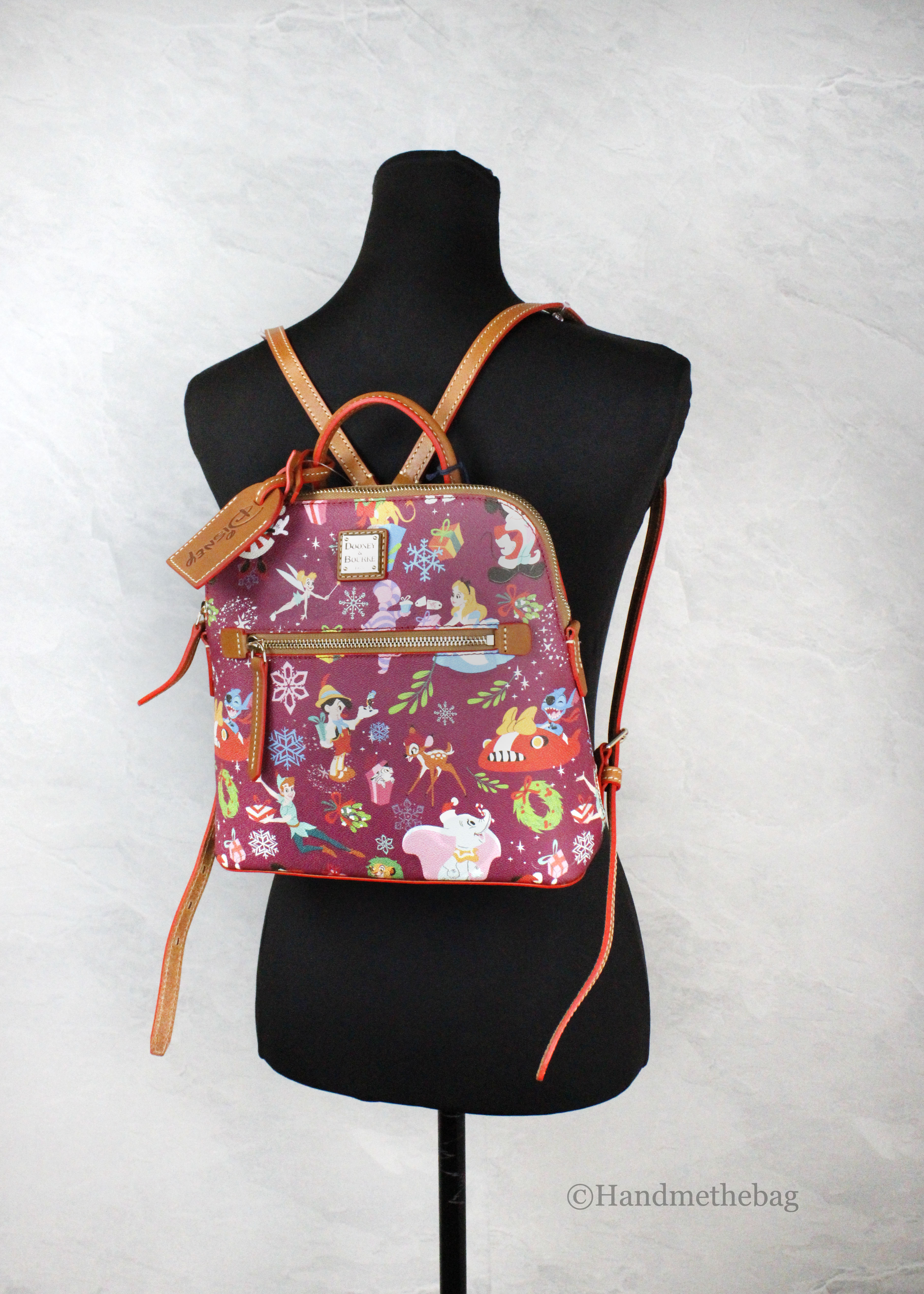 Dooney & Bourke Disney Classics Christmas Top Handle Backpack