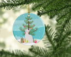 Arabian Mau Cat Christmas Ceramic Ornament