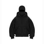 Fleece-Lined Double Hooded Sweater