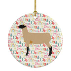 Hampshire Down Sheep Christmas Ceramic Ornament