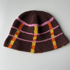 Women's Japanese Stripe Wool Fisherman's Hat | Embroidered Cap