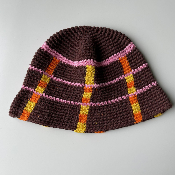 Women's Japanese Stripe Wool Fisherman's Hat | Embroidered Cap