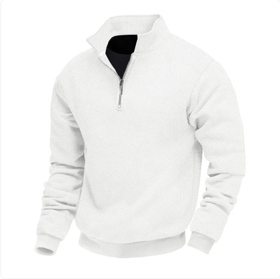 Men's Loose-Fit Zip-Up Pullover