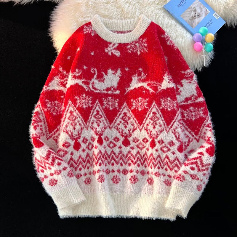 Men's Warm Polyester Sweater for Winter Wear
