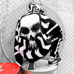 Punk Skull Oversized Knitted Sweater for Men and Women