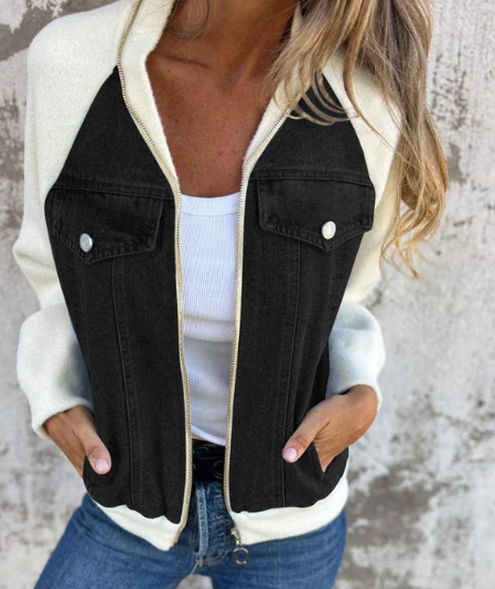 ZERMO Modern Women's Denim Jacket (One Piece)