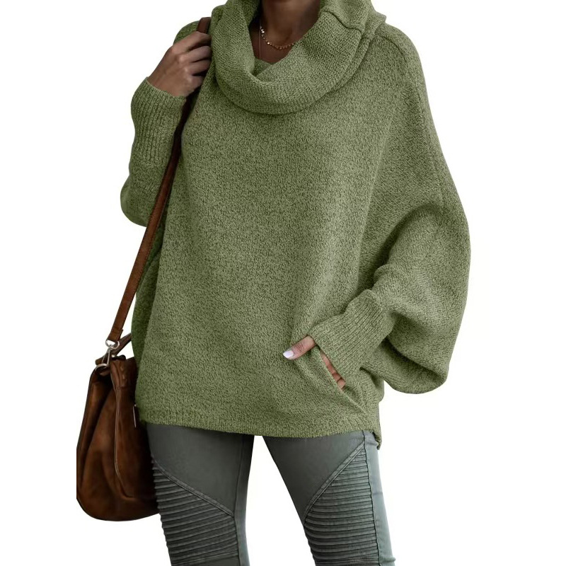 Lantern Sleeve Loose Casual Sweater