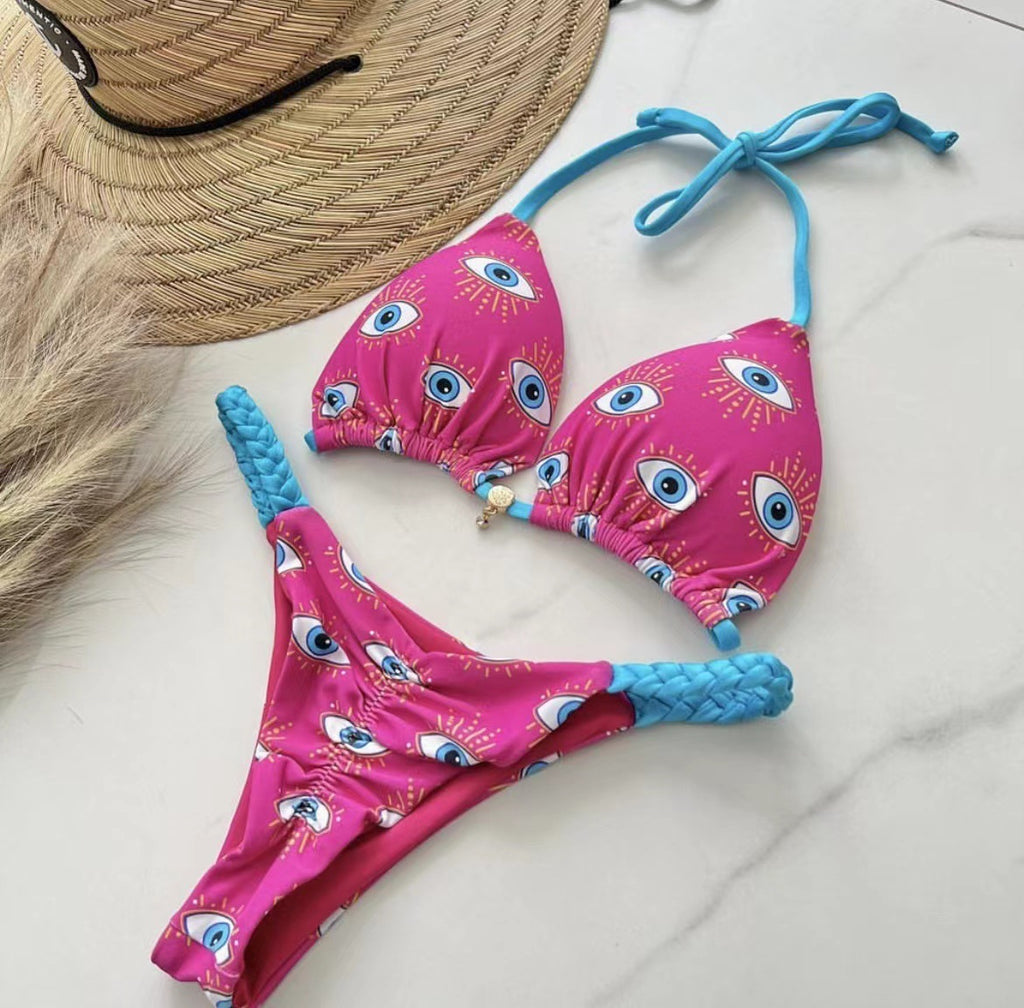 2023 Women's Bikini Set with Braided Design