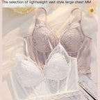 Lace Longline Underwire Bra Set for Women