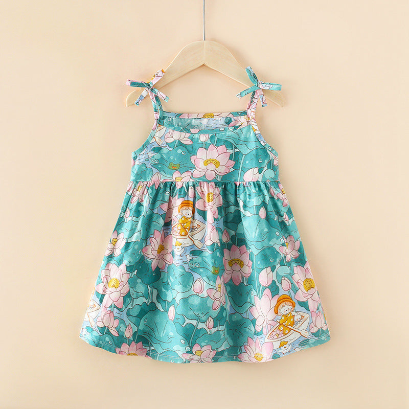 2024 Summer Girls' Floral Princess Dress (New Style)