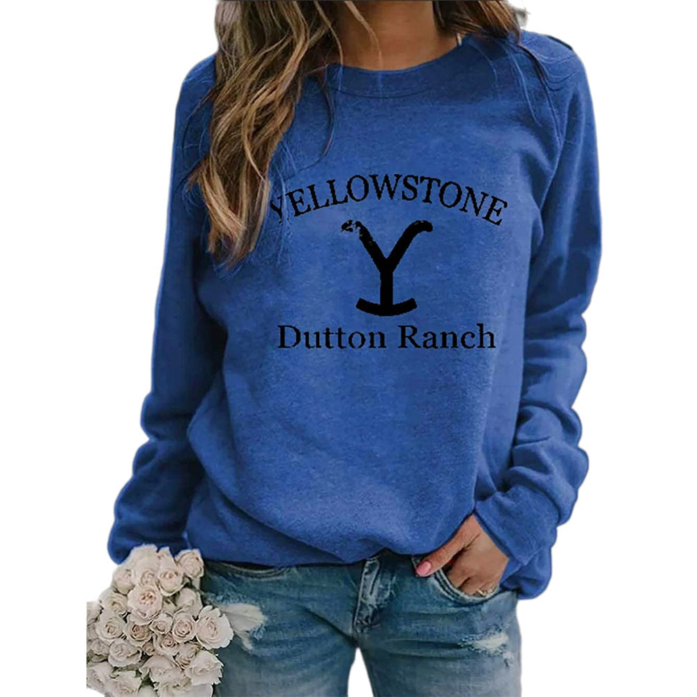 YELLOWSTONE DUTTON RANCH Long Sleeve Hoodie | Streetwear