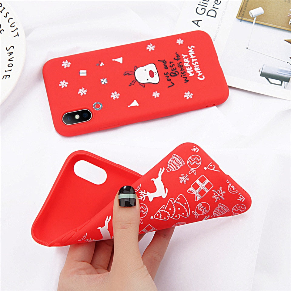 Red Christmas Phone Case for iPhone 8 Plus & 7 | Protective Cover