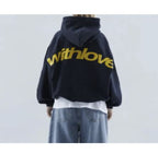 American Retro Angel Letter Printed Hoodie | Streetwear