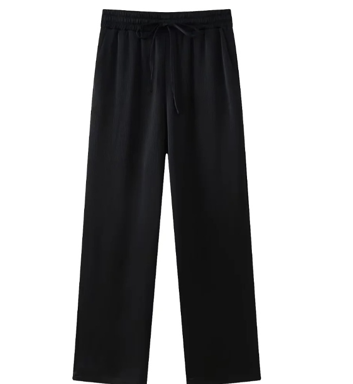 Ruffled Suit Jacket with Casual Trousers