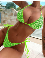 2023 Women's Leopard Print Bikini Two-Piece Swimsuit