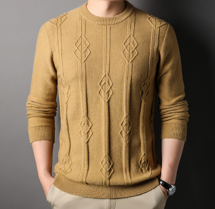 Men's Winter Polyester Warm Sweater