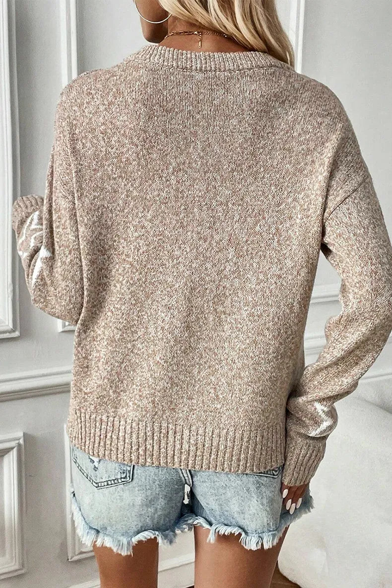 Women’s Winter XINGX Pattern Pullover Sweater | Streetwear