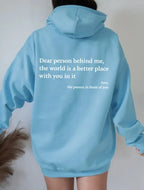 Dear Person Behind Me, Hoodie | Streetwear